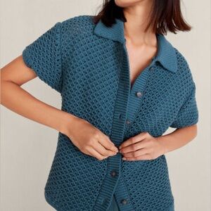 Haven Well Within Cotton Knot Stitch Knit Cardigan